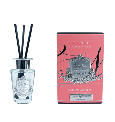 *CLEARANCE* Cote Noire Diffuser Set 90ml - Summer in the Chateau - Silver